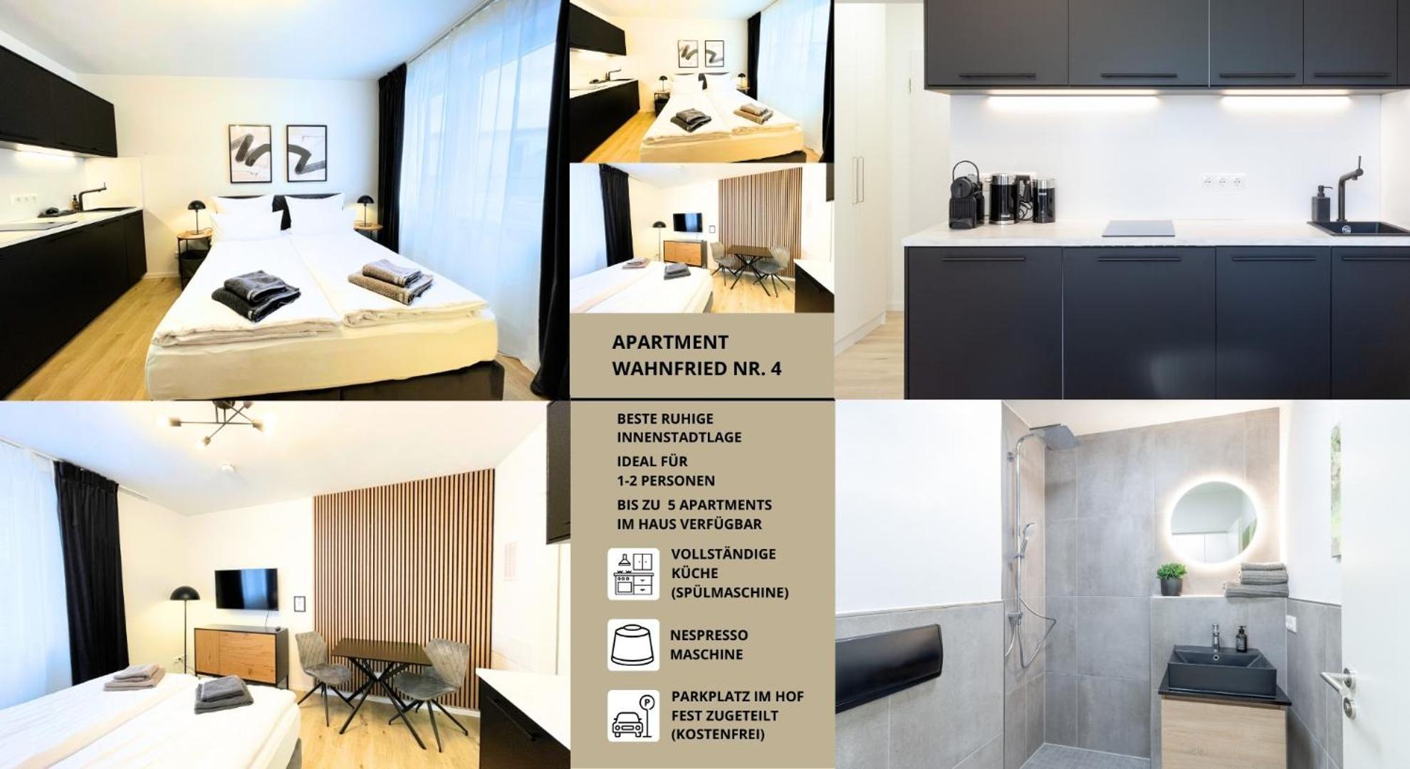 Apartment Wahnfried No4 - Zentral Wohnen Mit Kueche Und Duschbad, Parkplatz, 300M Zur Fussgaengerzone Bayreuth Exteriör bild